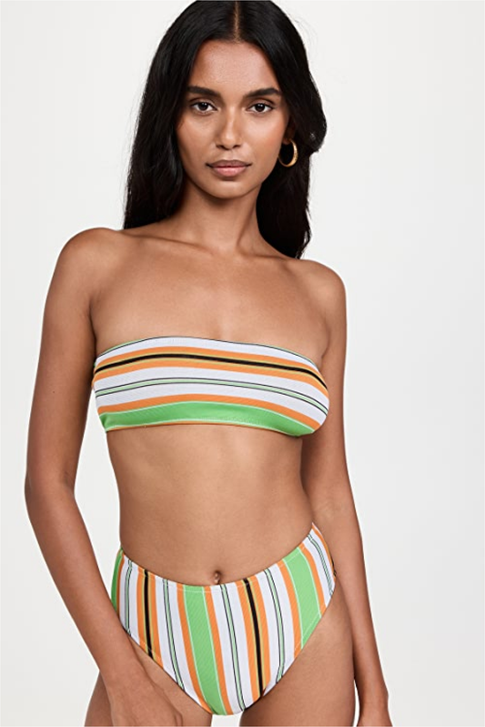 Leslie Amon Striped Bikini